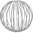 Metalen ballen ZILVER (set van 3)