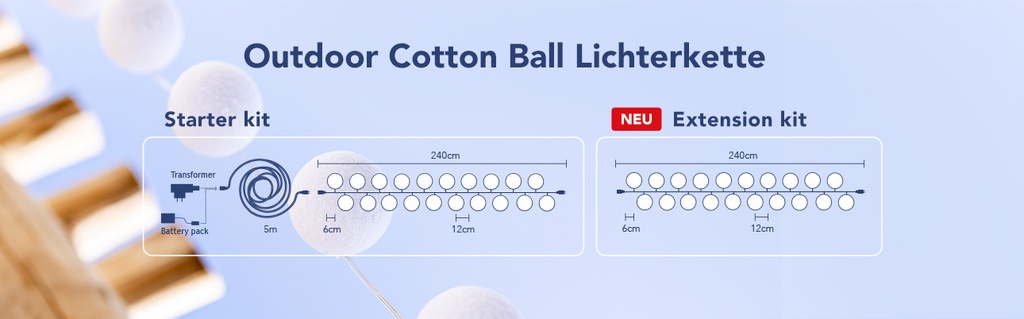 Outdoor cotton balls