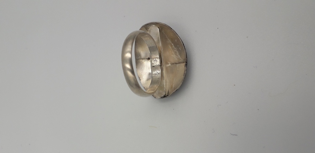 Ring geoxydeerd zilver