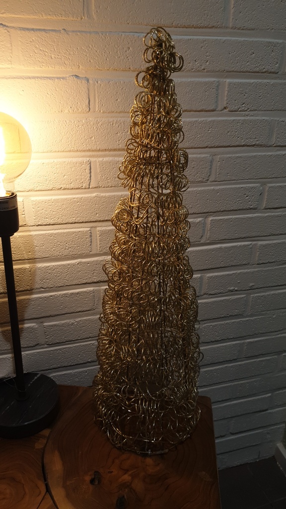 Kerstboom goud met Led