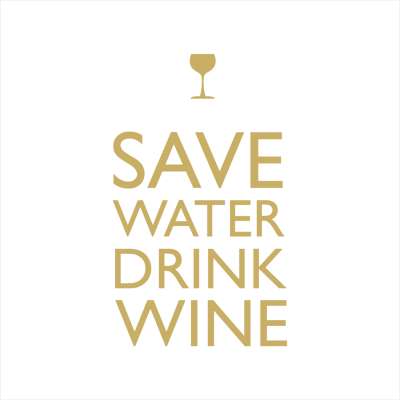 SAVE WATER GOLD cocktail 25X25