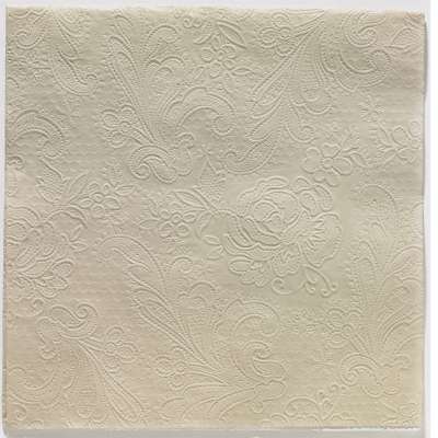 LACE EMBOSSED TAUPE lunch 33X33