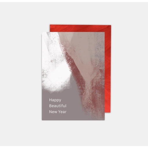 Nieuwjaarskaart : "Happy beautiful NY"