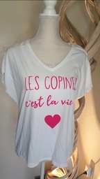 T-shirt Les Copines (verschillende kleuren)