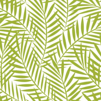 PALM LEAVES GREEN  lunch 33X33