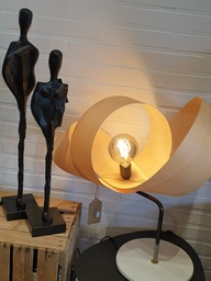 Voetlamp Esdoorn nat. handmade